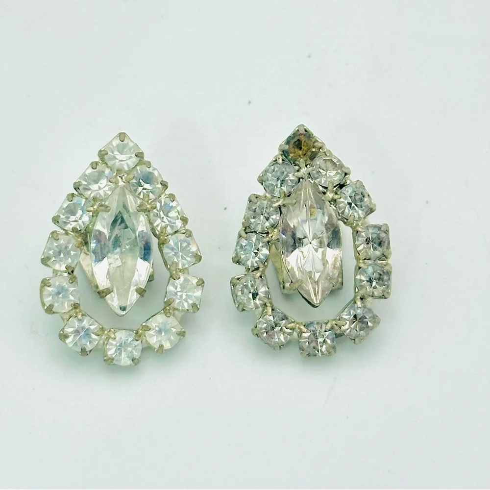 Vintage Rhinestone Shoe Clips - Picture 3 of 7